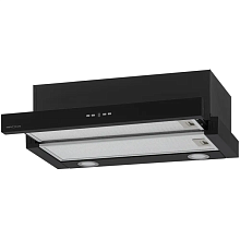 KAMILLA TK 600 BLACK (1 мотор) вытяжка кухонная
