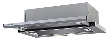 Kamilla slim 600 inox/inox (1 мотор) вытяжка кухонная